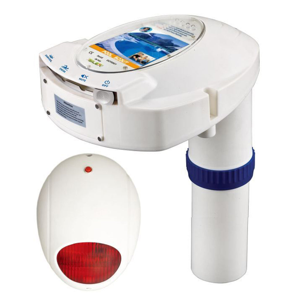 Swimming Pool Alarm, In-Ground Wireless Connection Pool Immersion Alarm Detector Rechargeable Battery Powered Underwater Motion Sensor for Kid Pet Safety Wireless Remote Receiver