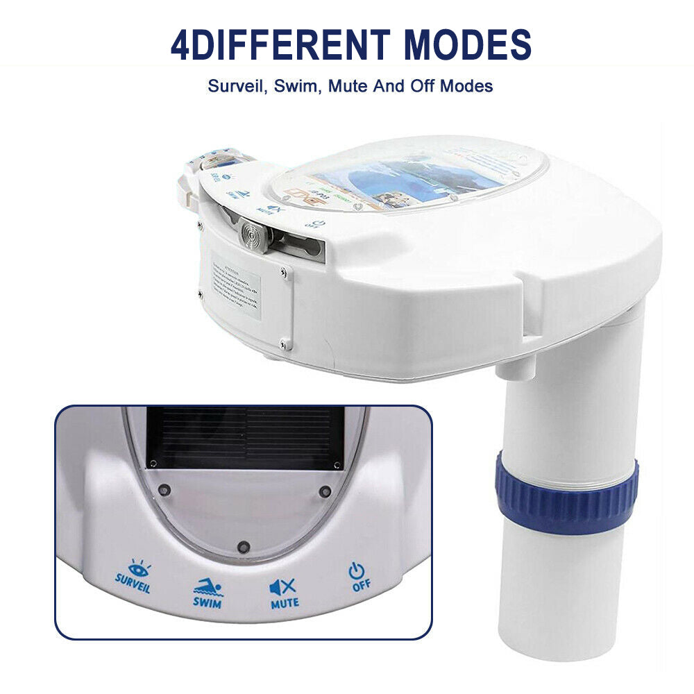 Swimming Pool Alarm, In-Ground Wireless Connection Pool Immersion Alarm Detector Rechargeable Battery Powered Underwater Motion Sensor for Kid Pet Safety Wireless Remote Receiver