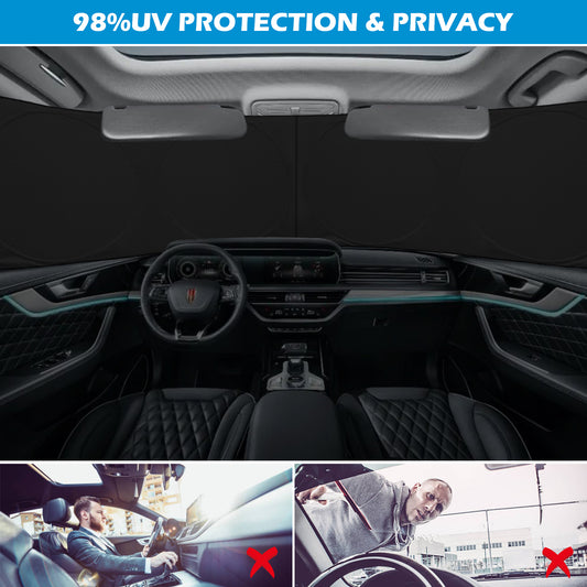 Semi-Truck Sun Shade for Windshield