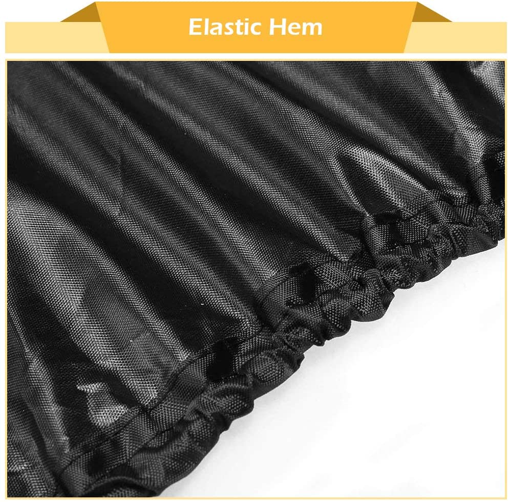 Riding Lawn Mower Cover, Heavy Duty Waterproof Polyester Oxford Tractor Cover UV & Dust & Water Resistant,Universal Fit Decks up to 54" with Drawstring & Storage Bag (Black)